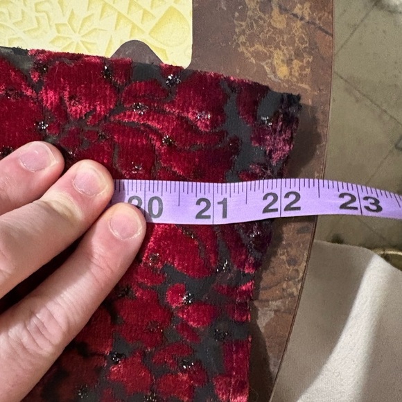 Carole Little Red and Purple Graphic Blouse with Long Sleeves Vintage - Picture 7 of 8